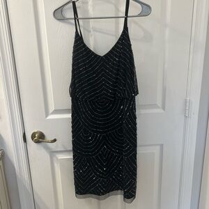 Adrianna Papell beaded cocktail dress size us 10